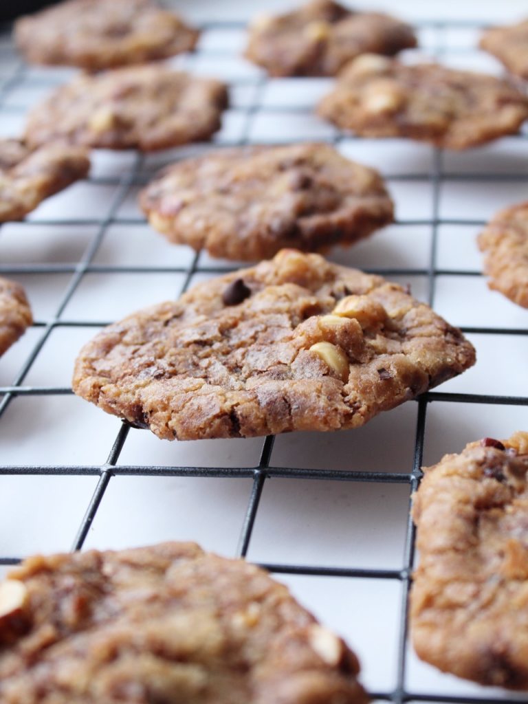 Vegan Chocolate Chip Hazelnut Cookies